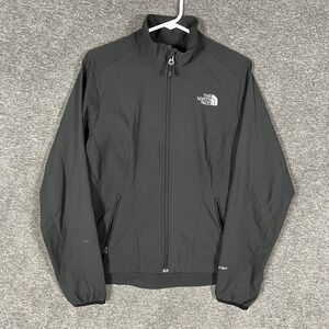 The North Face Apex Jacket Womens Medium Black Softshell Full Zip Hiking Walking